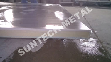 Trung Quốc SB265 Gr.1 / 516 Gr.70N Titanium Clad Plate for Heat Exchanger Tubesheets nhà máy sản xuất