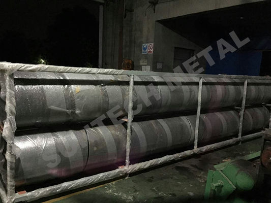 Explosive Welding Nickle Alloy Bimetallic Clad Pipe For Chemical Process Equipment